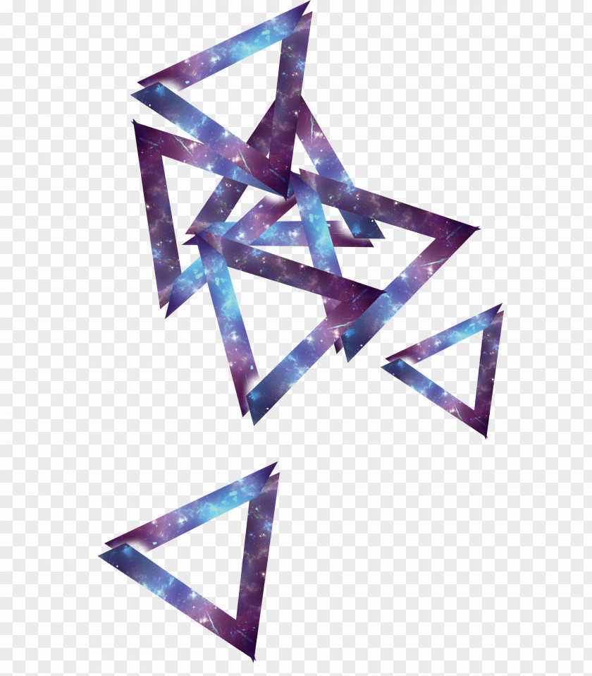 Color Geometric Triangle PNG