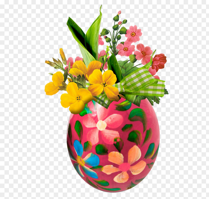Easter Bunny Egg Basket Image PNG