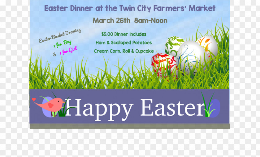 Easter Menu Advertising Grasses Flower Lavender PNG