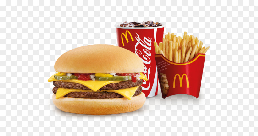 Menu McDonald's Cheeseburger Hamburger Fast Food PNG