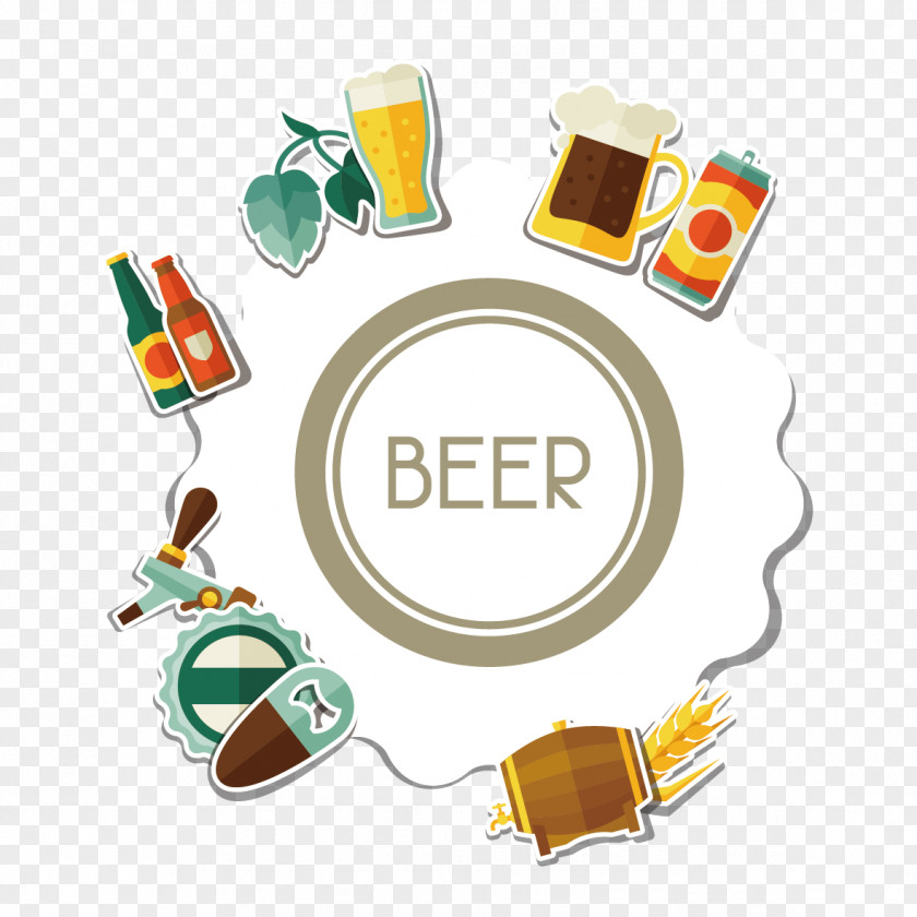 Oktoberfest Creative Beer Cartoon Clip Art PNG