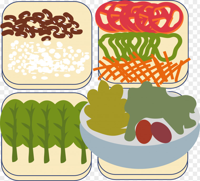Salad Making Flowchart. Bento Food Chart PNG