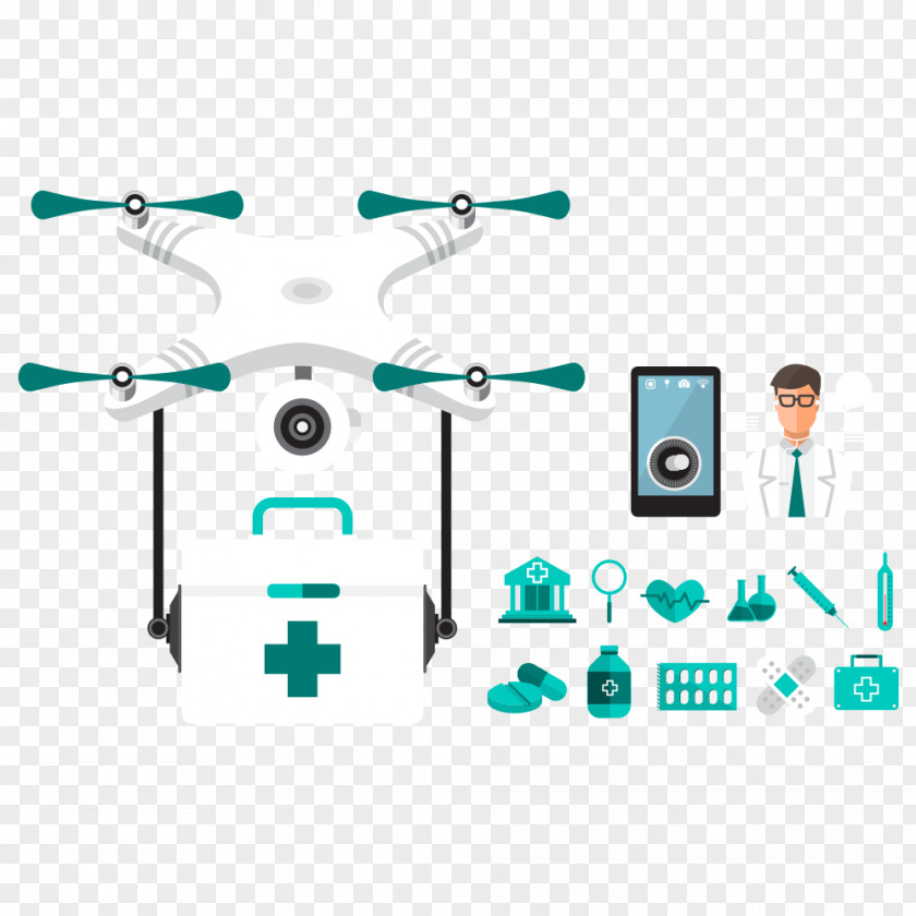 Aircraft Unmanned Aerial Vehicle Illustration PNG