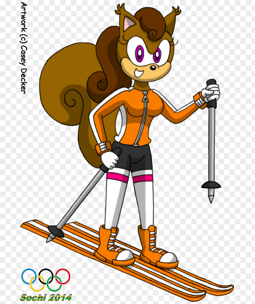 Amy The Squirrel 2014 Winter Olympics Human Behavior Sporting Goods Clip Art PNG