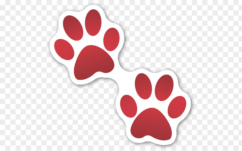Bloody Footprint Emojipedia Paw Dog Sticker PNG