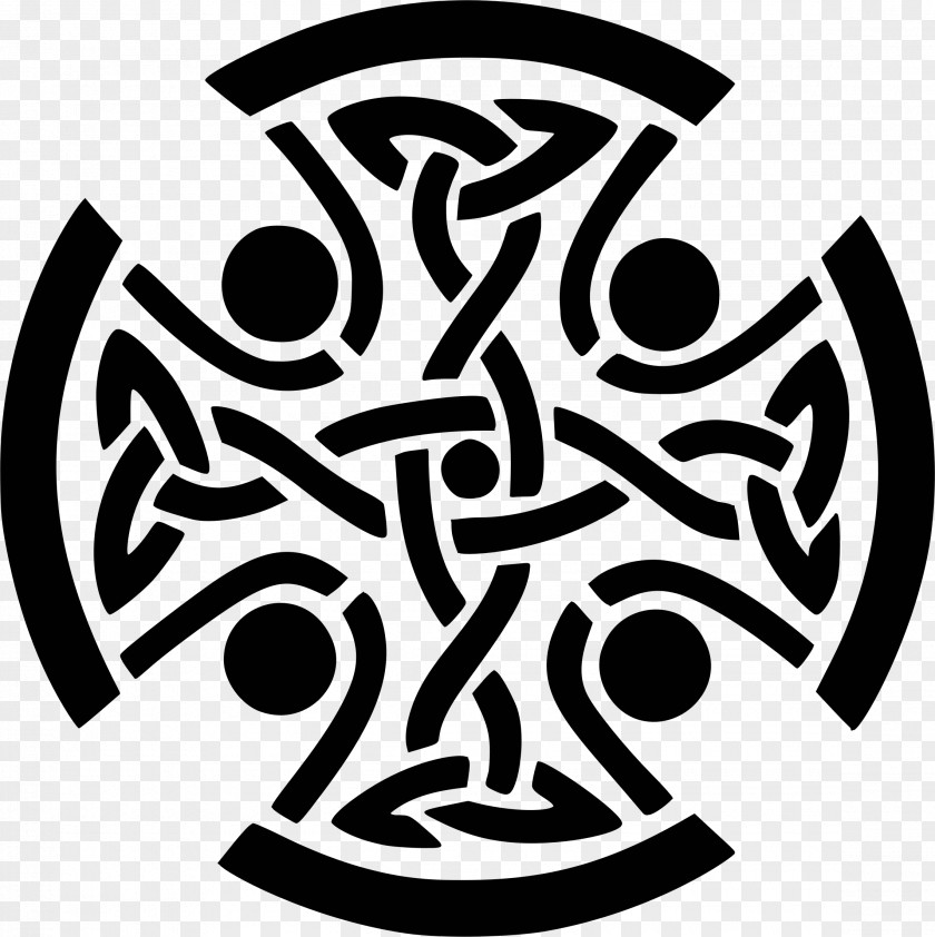 Catholic Celtic Knot Celts Art Stencil PNG