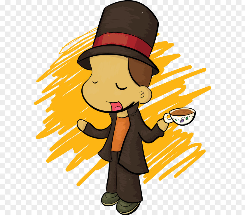 Professor Drawing Tea Clip Art PNG