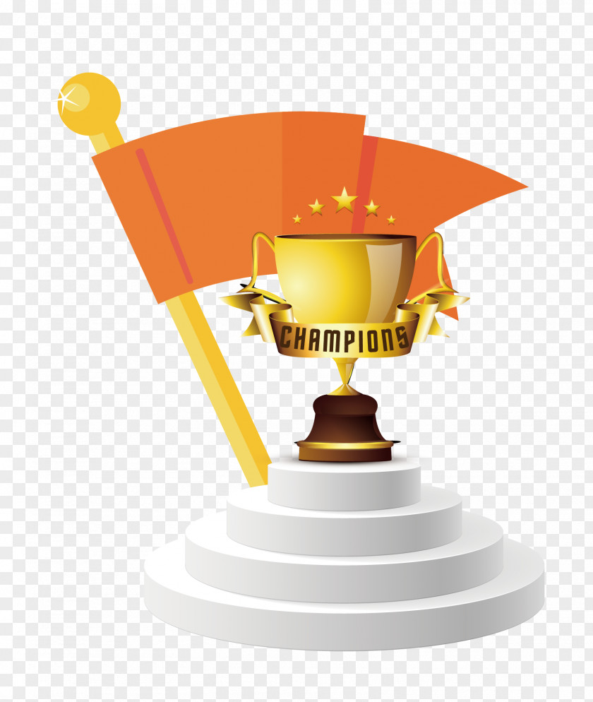 Vector Cartoon Logo Championship Podium PNG