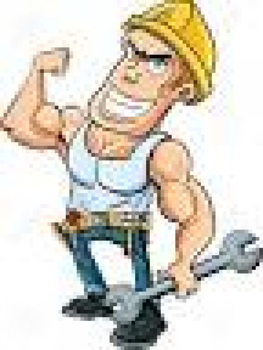 Worker Handyman Cartoon Clip Art PNG