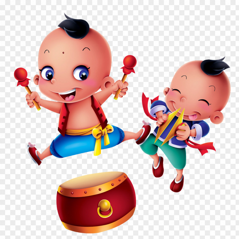 Drums And Gongs New Year Vector Gong Chinese PNG