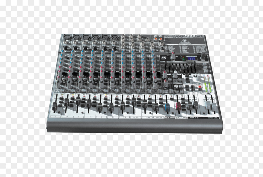 Microphone Audio Mixers Behringer X1832USB Mixer Xenyx PNG