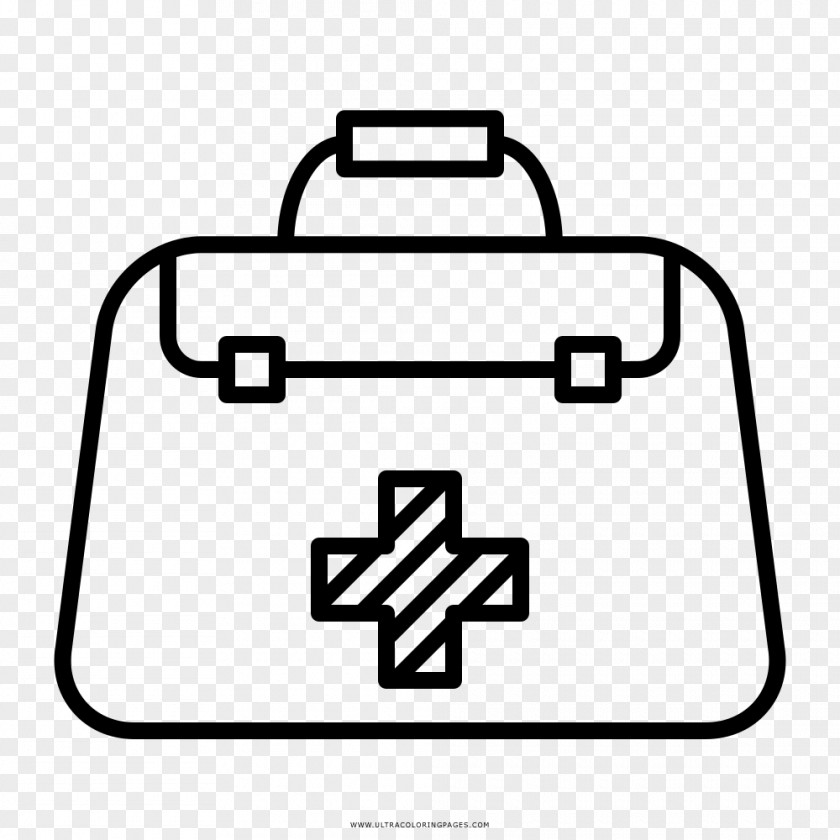 Bag Drawing Black And White Physician Coloring Book PNG