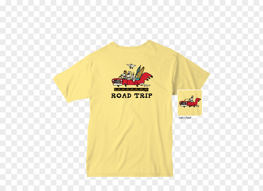 Roadtrip T-shirt Sleeve Neckline Cuff PNG