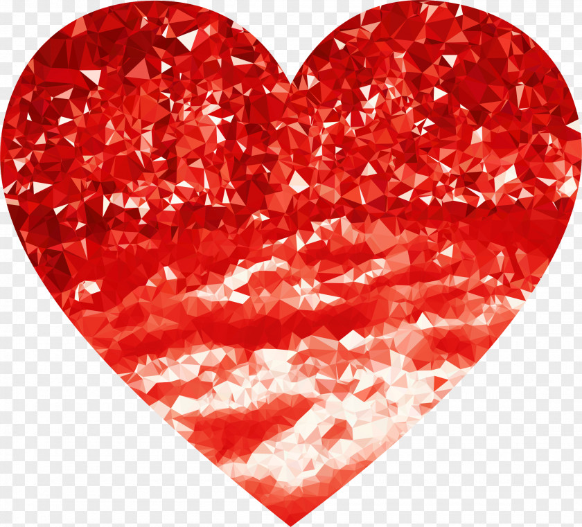 Ruby Heart Love Clip Art PNG