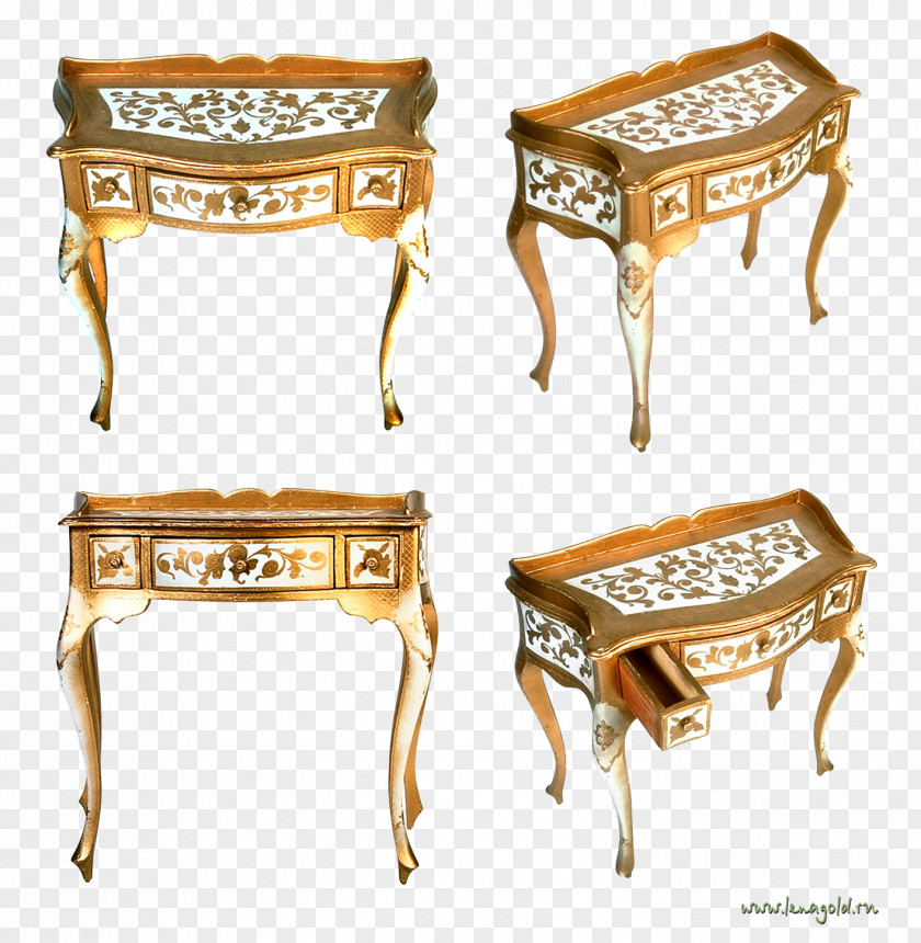 Table Furniture Chair Antique PNG