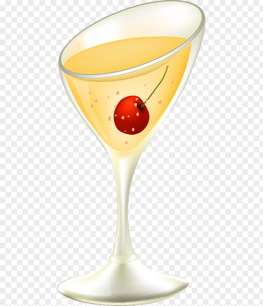 Cherry Drink Vermouth Cocktail Garnish Drawing Illustration PNG