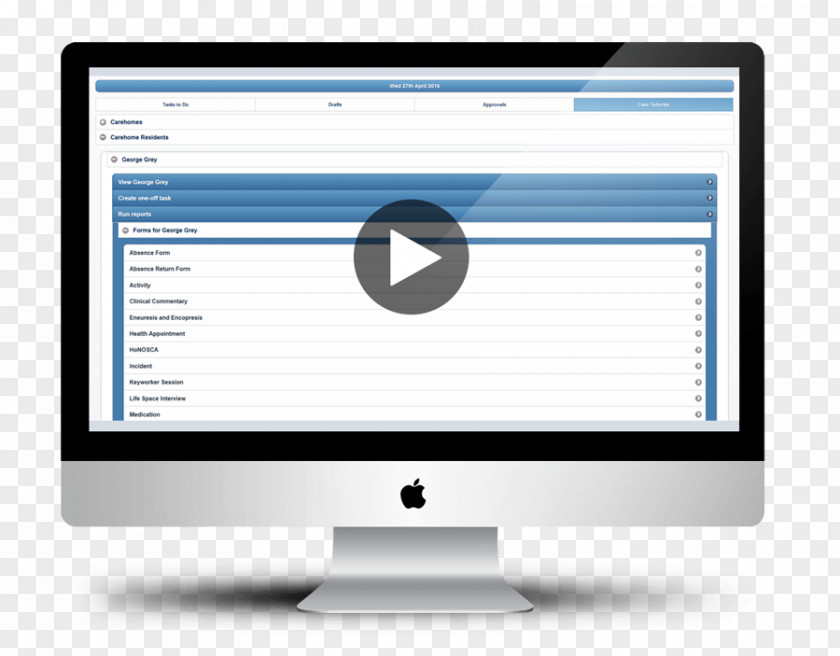 DEMO ClearCare Online Computer Software Home Care Service Program Monitors PNG
