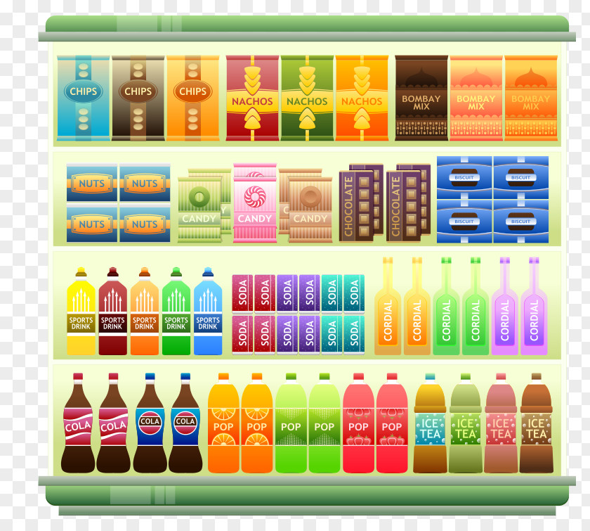 Free Grocery Cliparts Supermarket Shelf Store Clip Art PNG