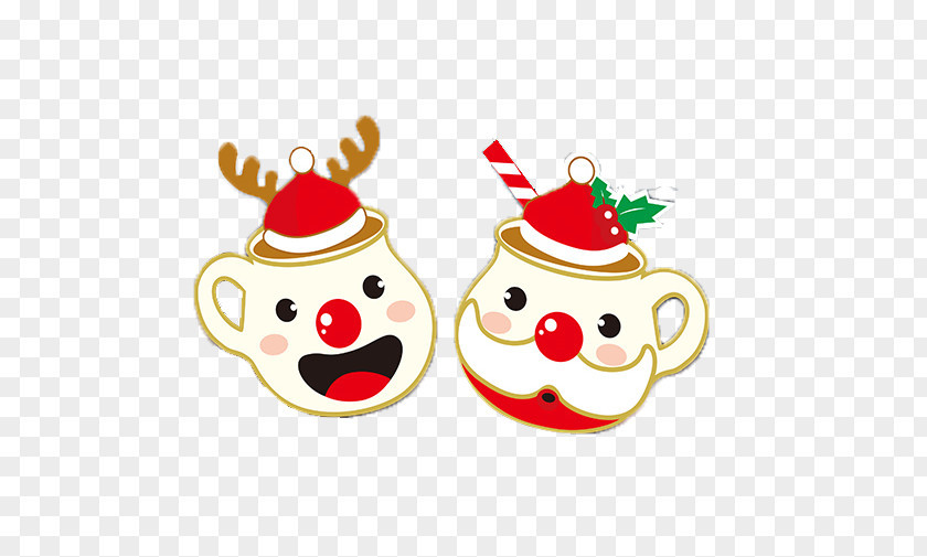 Christmas Stickers Reindeer Window Santa Claus Ornament PNG