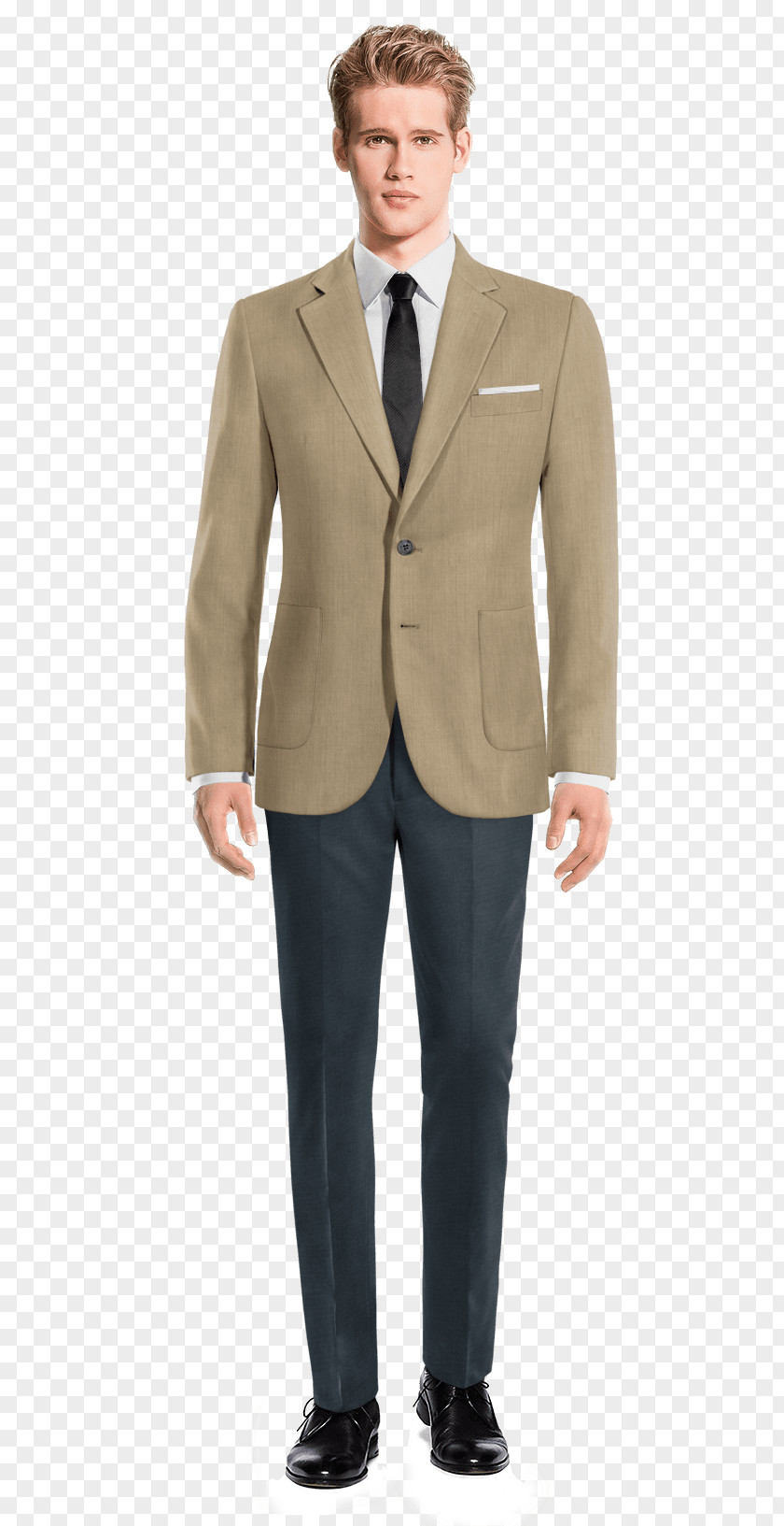 Costume Homme Suit Wool Tweed Upturned Collar Sport Coat PNG