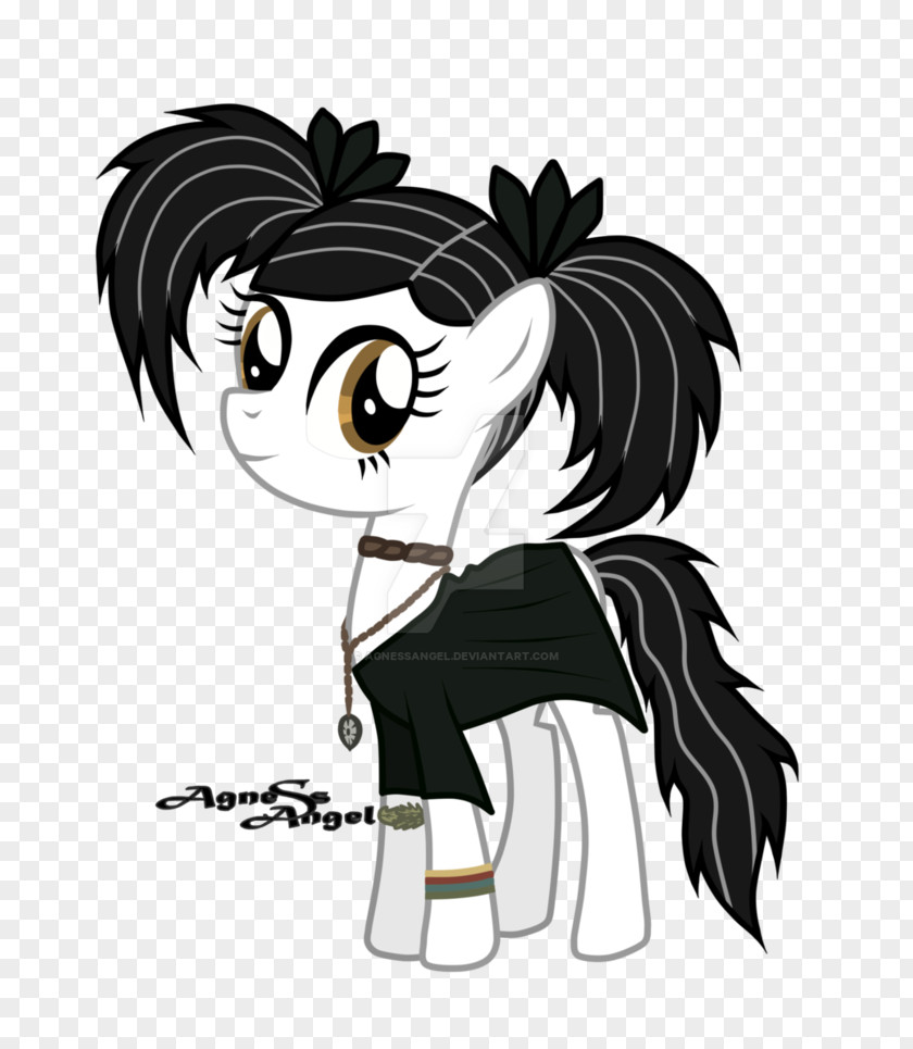Horse Ponytail Cartoon Black Hair PNG