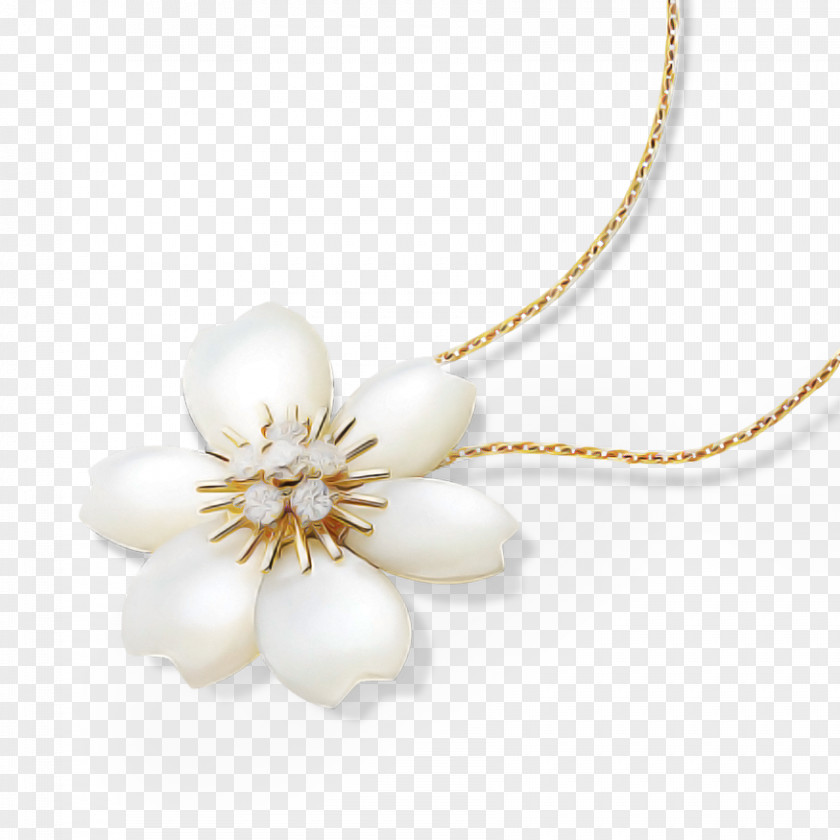 Jewellery Necklace Pendant Pearl Petal PNG