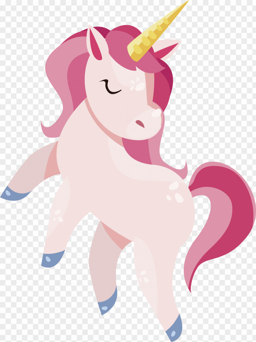 Pink Unicorn Robot Attack PNG