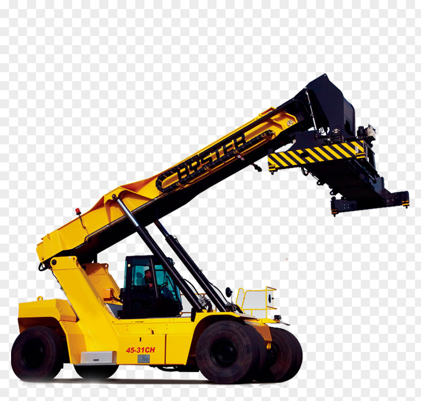 Campbell Crane Boom Truck Reach Stacker Hyster Company Forklift Intermodal Container Machine PNG