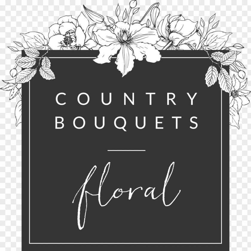 Design Floral Wedding Logo Flower Bouquet PNG