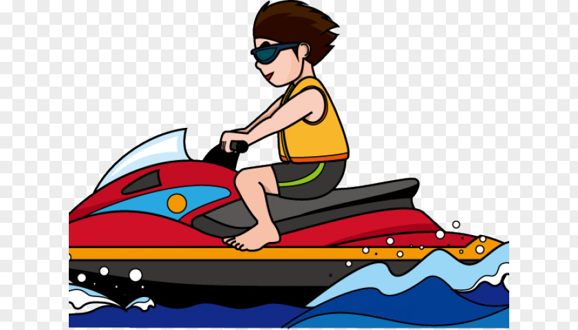 Hairband Outline Personal Watercraft Water Skiing Clip Art PNG