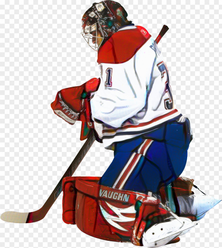 Hockey Pants Goaltender Mask Ice Background PNG