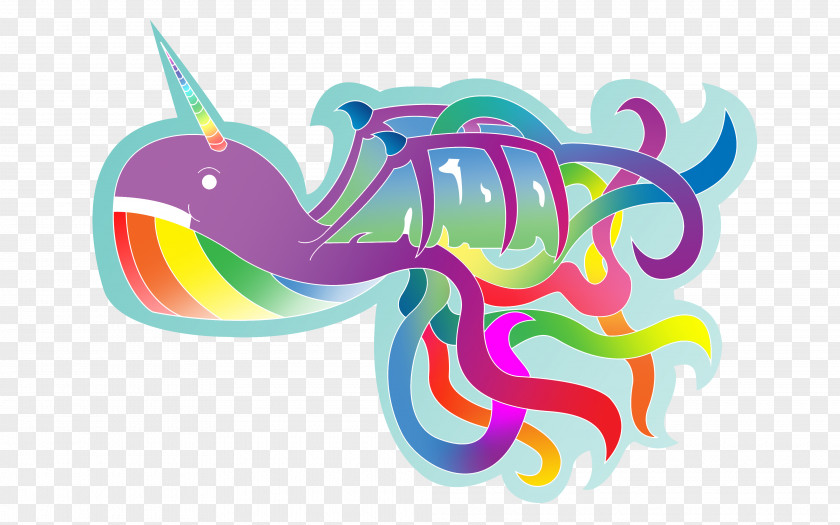 Narwhal Graphic Design Art PNG