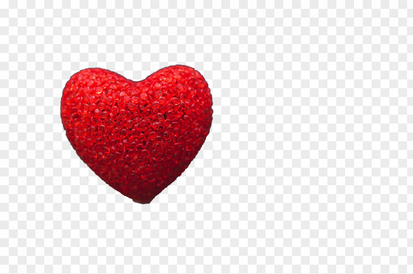 Red Heart Strawberry PNG