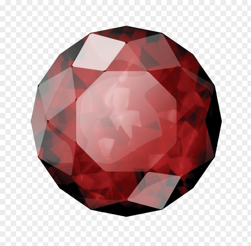 Ruby Red Diamond Gemstone PNG