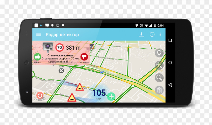 Smartphone Mobile Phones Car Driving Traffic Enforcement Camera Radar Detector PNG