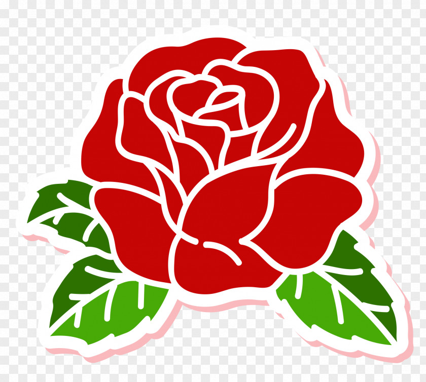 A Red Rose Flower Clip Art PNG