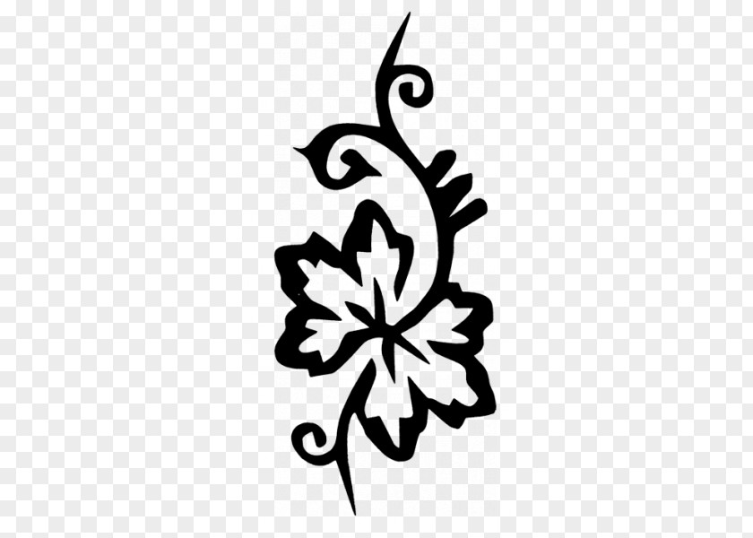 Flower Stencil Mehndi Henna Tattoo PNG