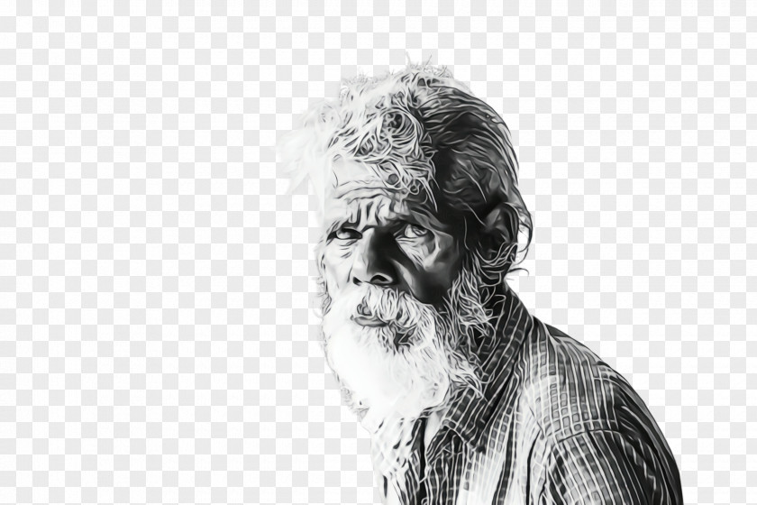 Stock Photography Portrait Drawing Sketch Human Black-and-white Beard PNG