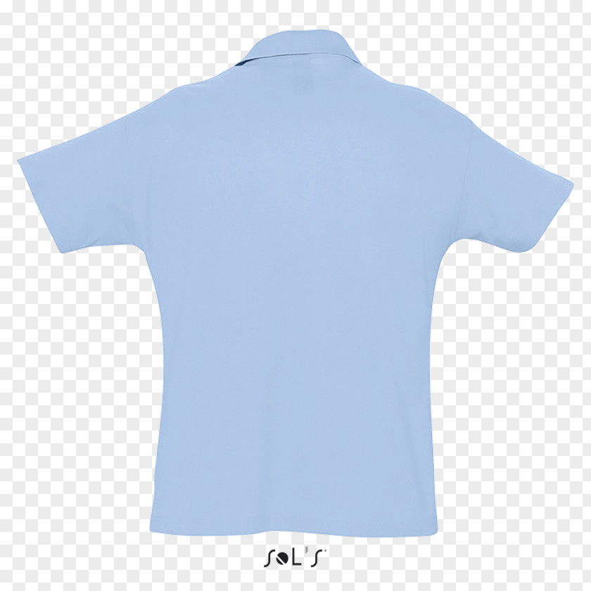 Summer Blue Sky T-shirt Polo Shirt Collar Shoulder PNG