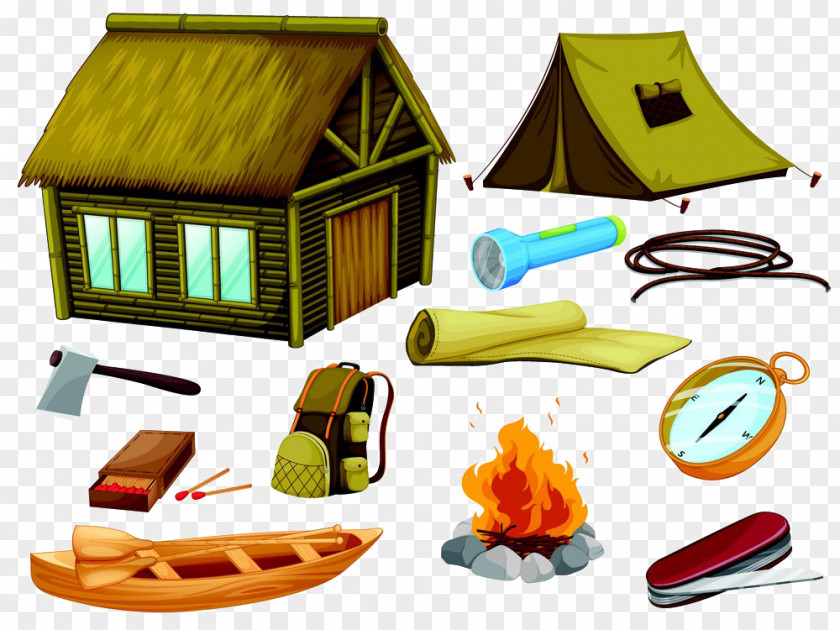 Camping Utensils Tools Image Campfire Illustration PNG