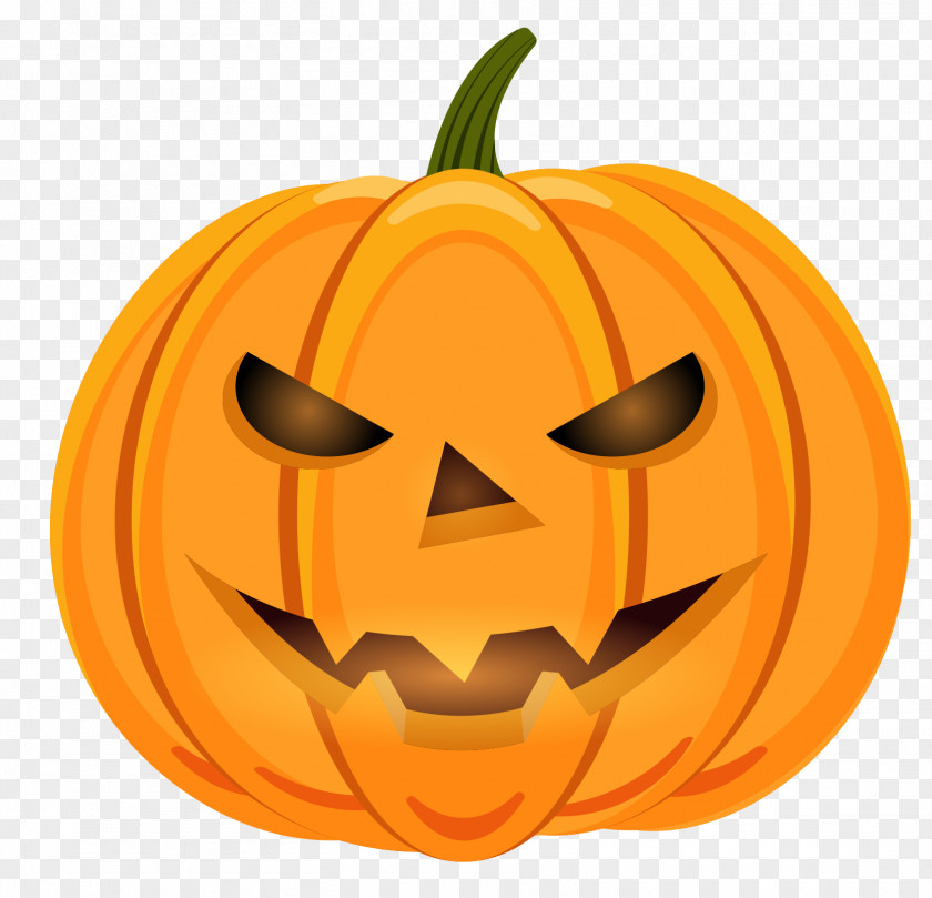 Cartoon Smiling Face Pumpkin Calabaza Halloween PNG