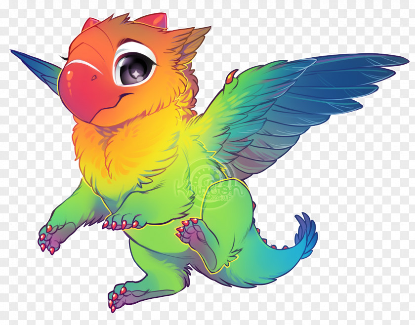 Cockatoo Lovebird Budgerigar Dragon Art PNG