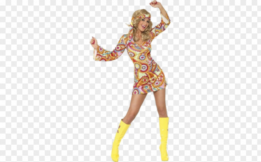 Dress 1960s Costume Hippie 1970s PNG