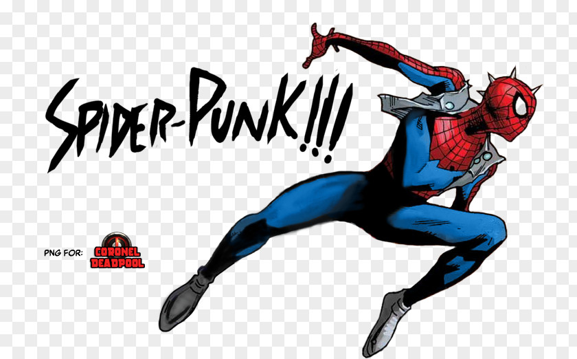 Punk Spider-Man Spider-Verse Venom Deadpool Rock PNG