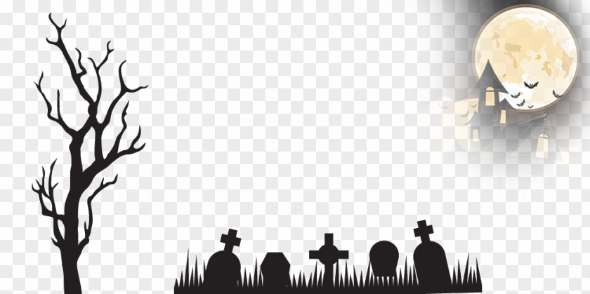 Silhouette Grave PNG