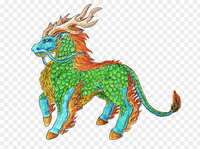 Unicorn Qilin Chinese Mythology PNG