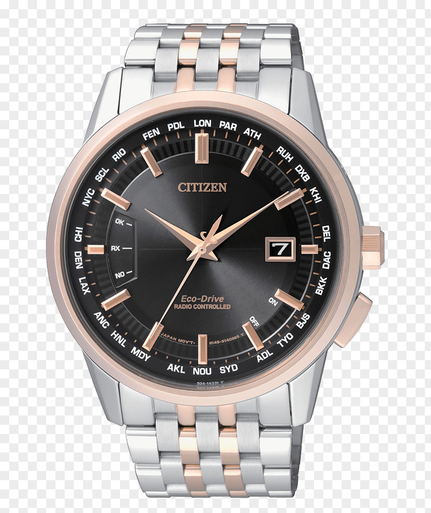 Watch Eco-Drive Citizen Holdings Radio Clock Sapphire PNG