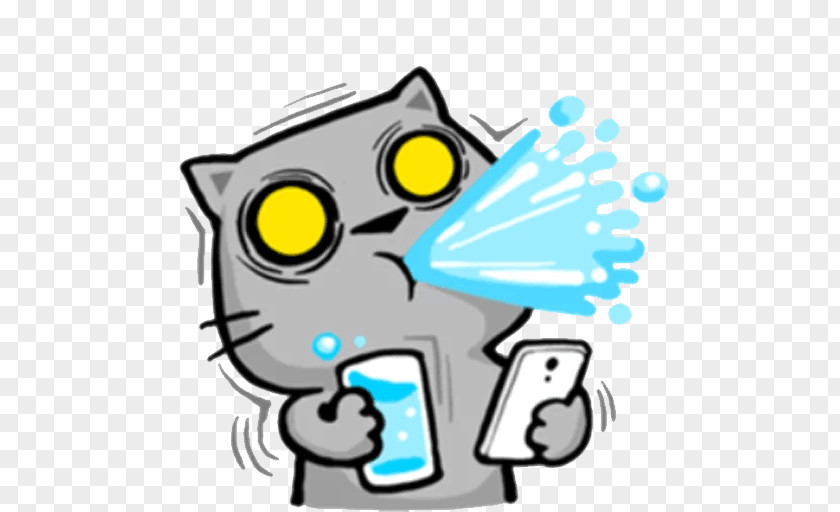 Cat Sticker Meow LINE Claw PNG