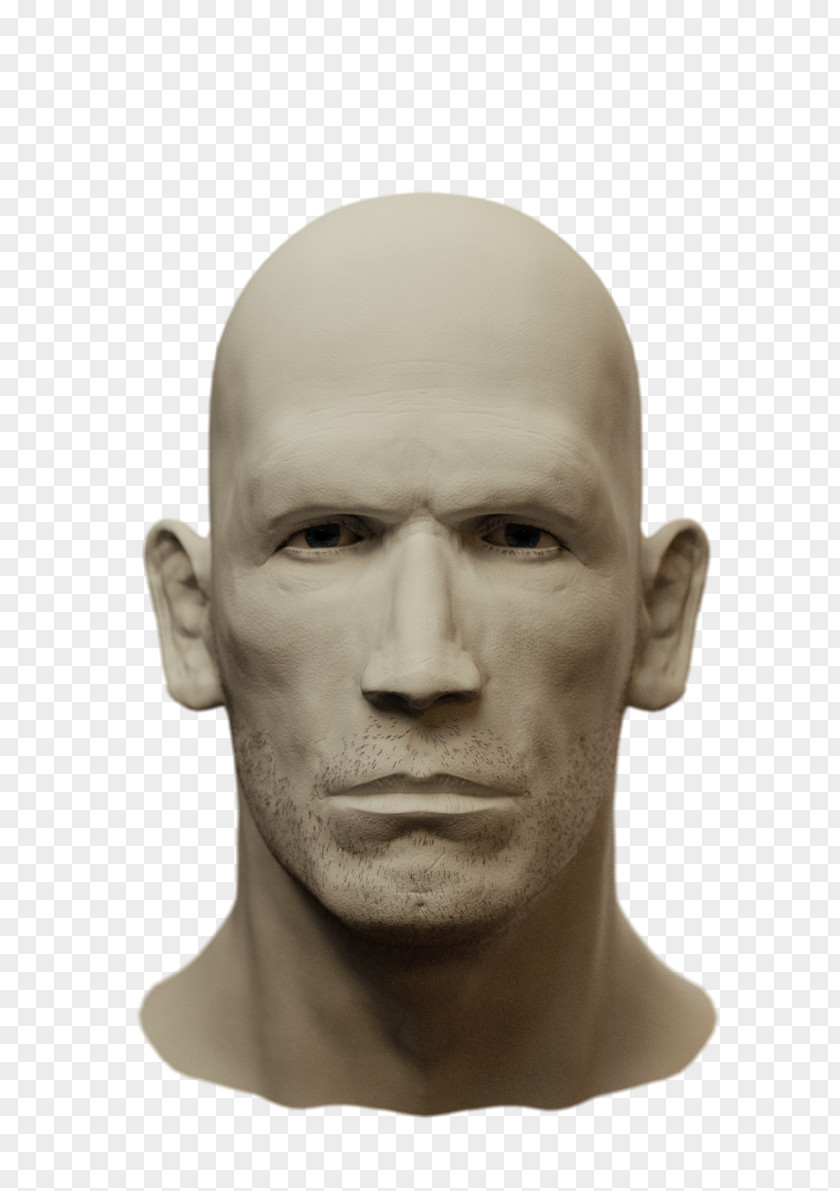 Face Rendering Blender Clay Skull PNG