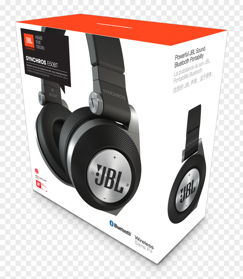 JBL Extreme Headphones Synchros E50BT Bluetooth Headset PNG